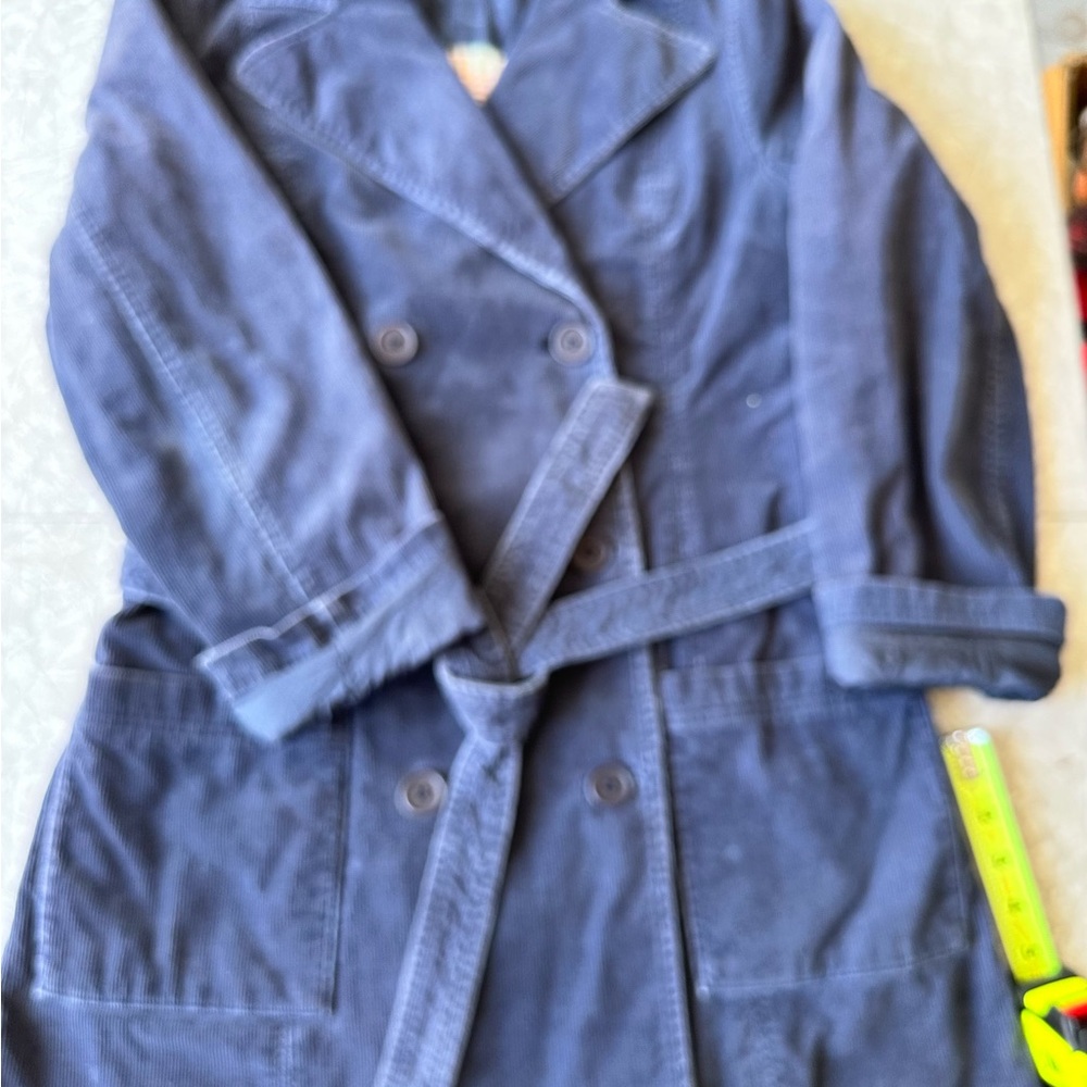 Abercrombie & Fitch Blue Pea Coat